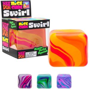 NeeDoh Nice Cube Swirl - Solid Squish - Assorted
